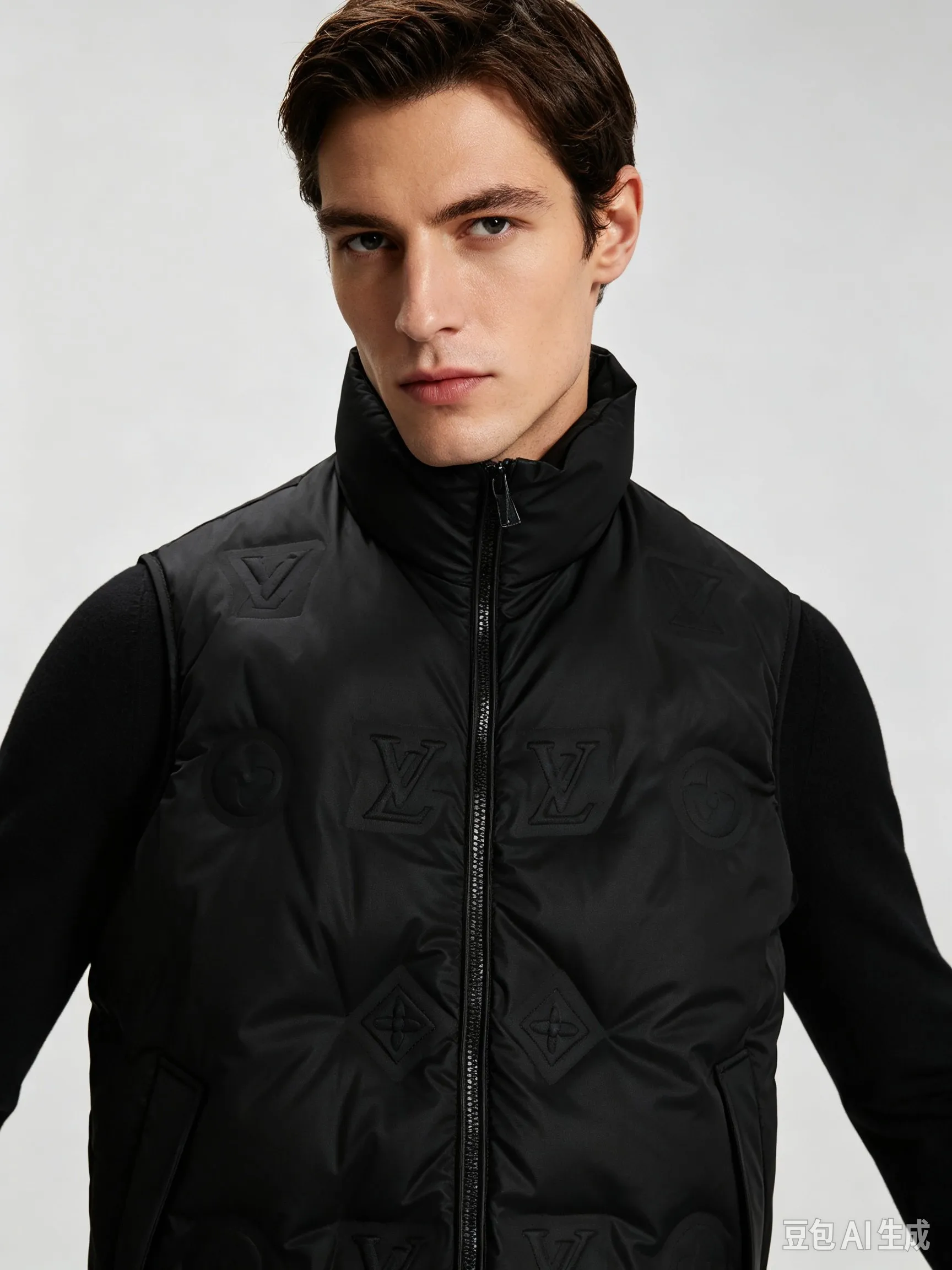 Louis Vuitton/Louis Vuitton old flower embossed embossed down vest